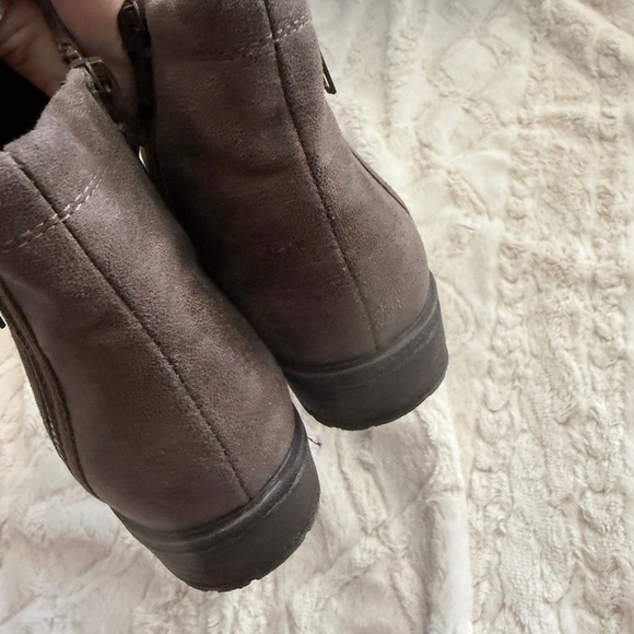 Bare Traps Yuno Brown Ankle Boots Women's 8M Slouch‎ Ruched Zipper Casual Fall - Picture 5 of 9